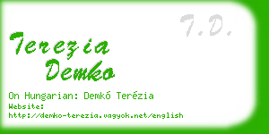 terezia demko business card